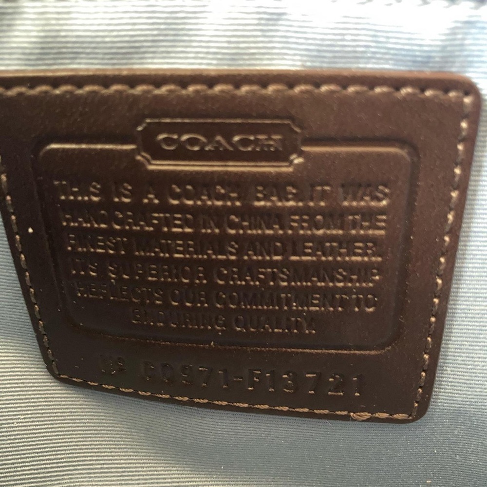 Coach Patchwork Shoulder Bag - Blue, Brown, Cream - image 4